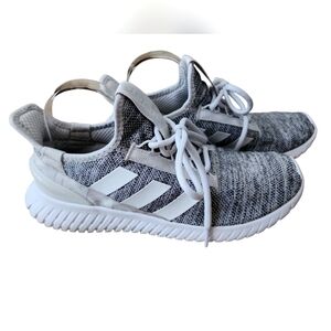 Men's Gray Adidas Knit Athletic Shoes Size 10